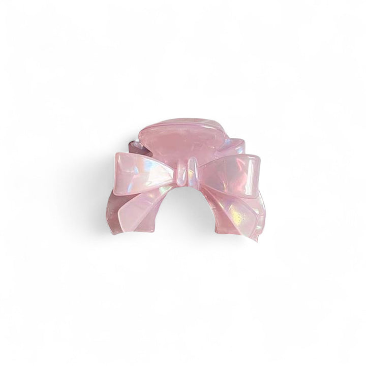 Light Pink Bow Claw Hair Clip