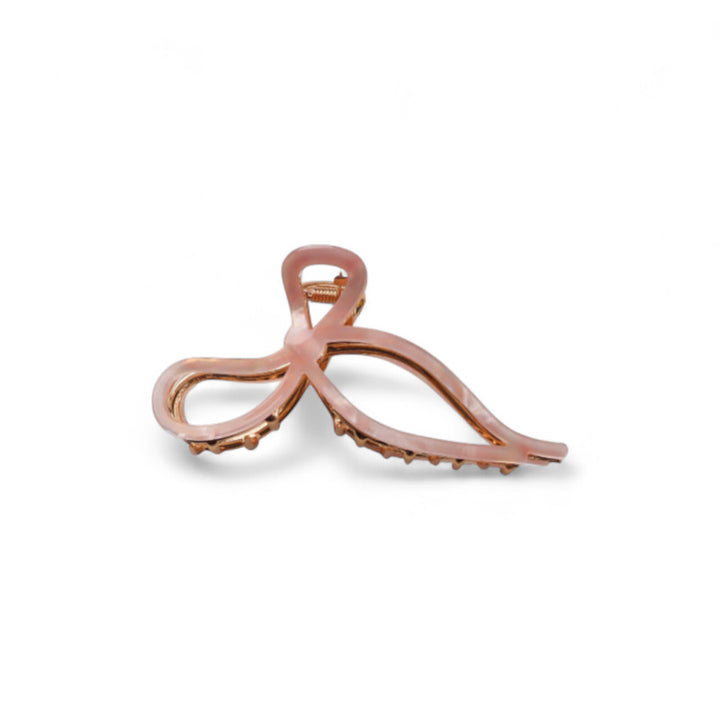 Pink Ribbon Claw Hair Clip