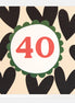 40 Number Charcoal Hearts
