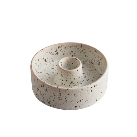Stone Speckle Ceramic Candle Holder