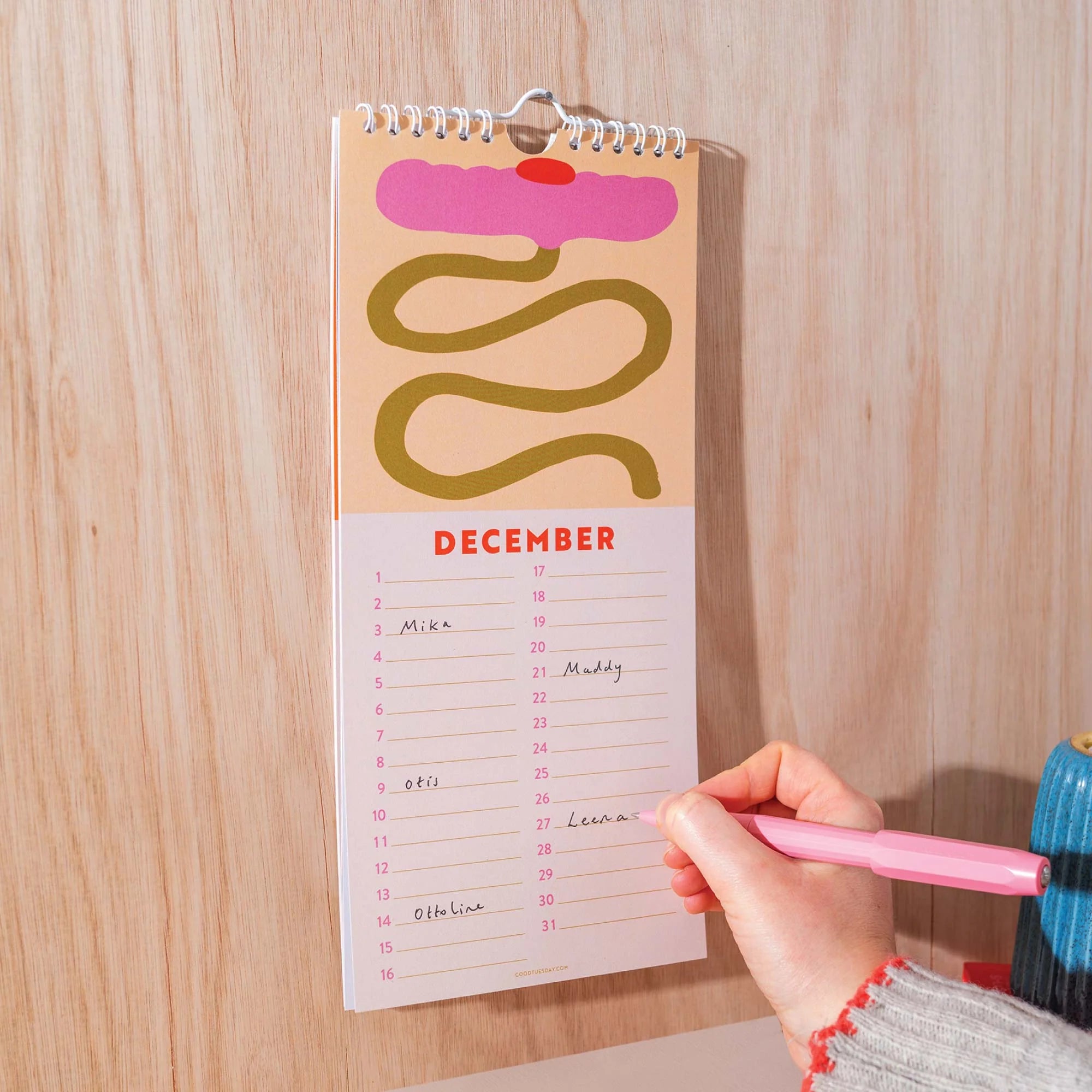 Birthday Calendar | Les Fleurs