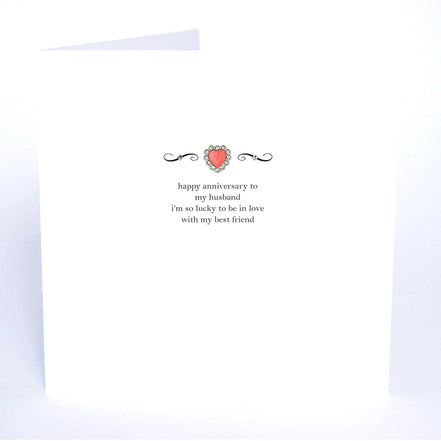 Happy Anniversary to My Husband I'm So Lucky To Be In Love With My Best Friend