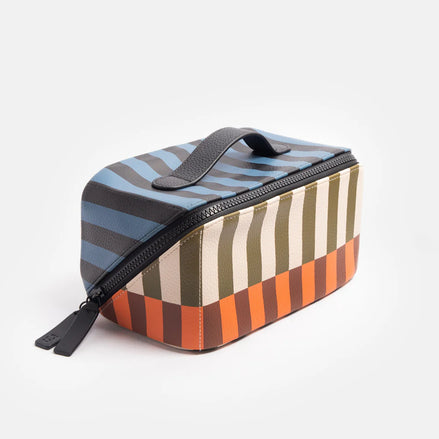 Retro Stripe Flat Lay Wash Bag