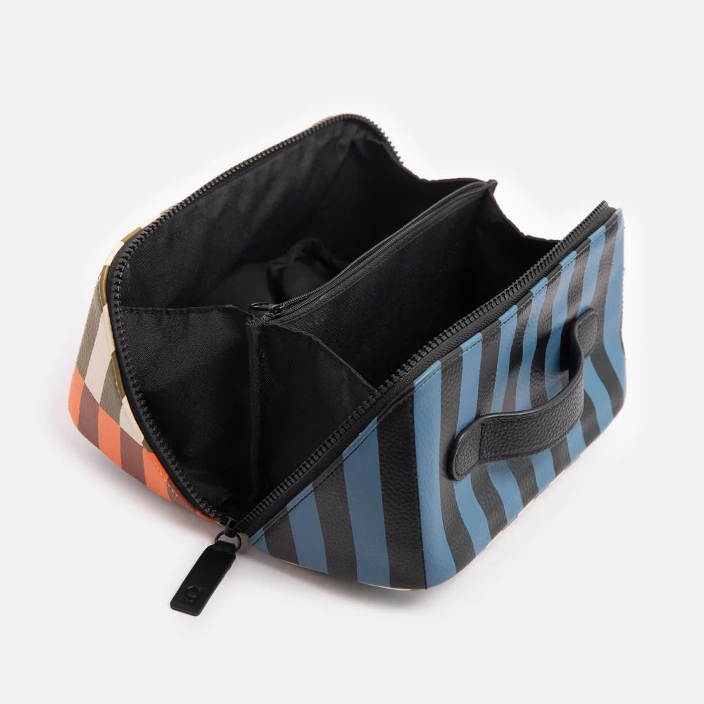 Retro Stripe Flat Lay Wash Bag