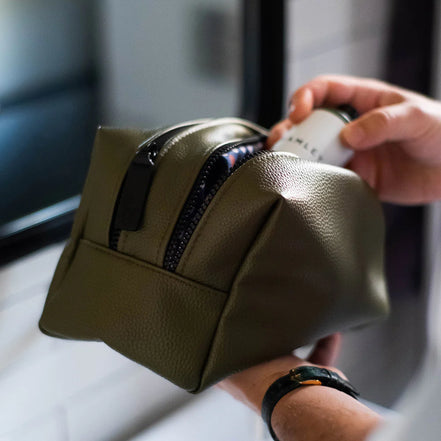 Dark Green Large Travel Washbag