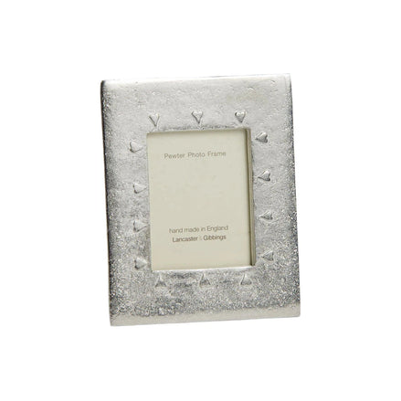 Handmade Pewter Medium Mini Hearts Frame