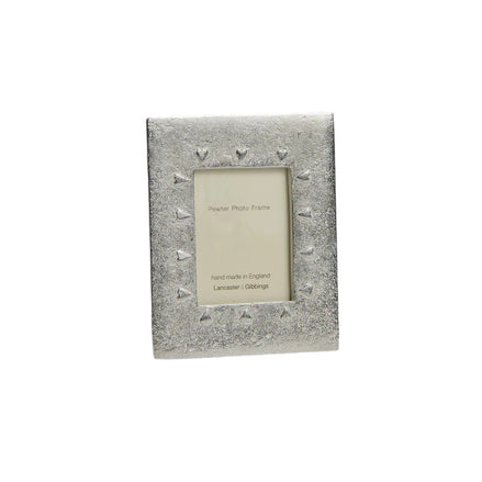 Handmade Pewter Small Mini Hearts Frame