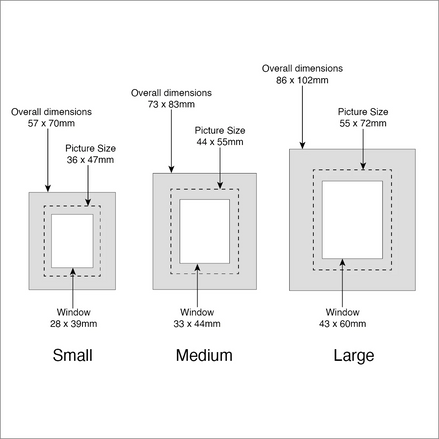 Handmade Pewter Small Floating Hearts Mini Frame