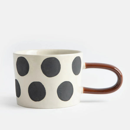 Mono Scattered Dots Mug