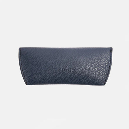 Navy Flap Glasses Case