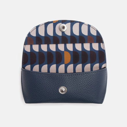 Navy Flap Glasses Case