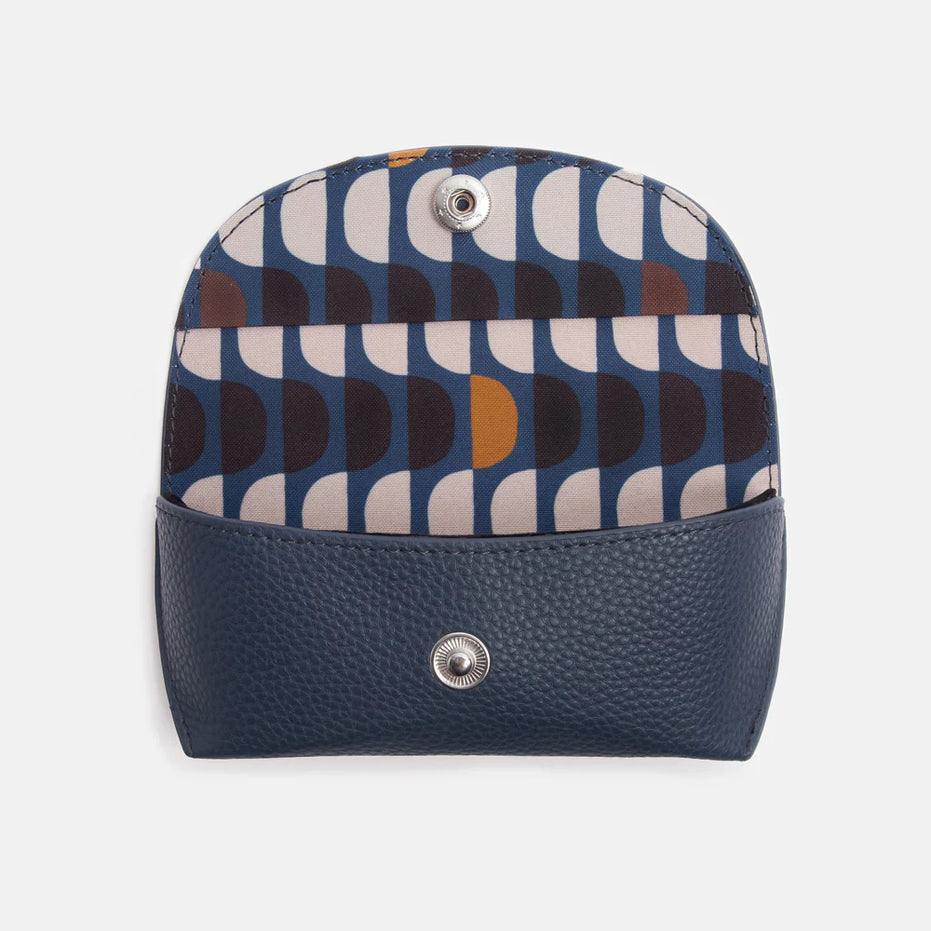 Navy Flap Glasses Case