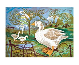 Orchard Goose Art Card