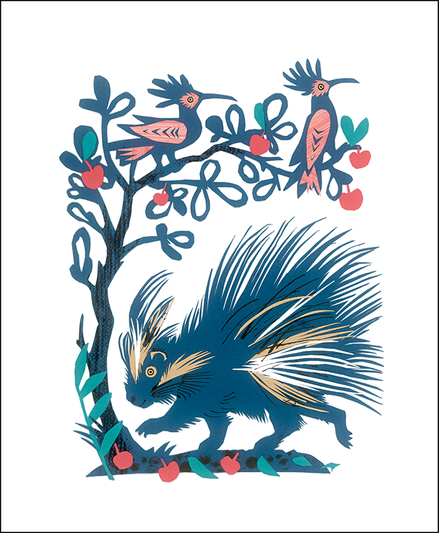 Porcupine Art Card