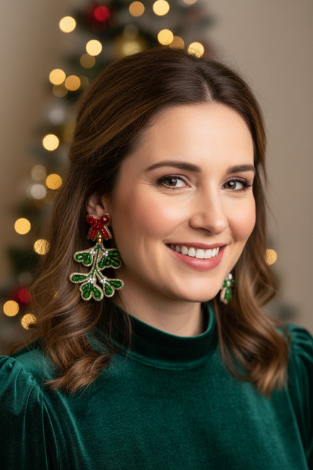 Mistletoe Earrings