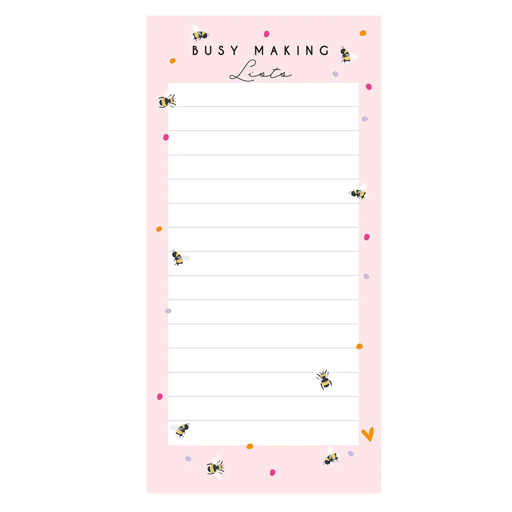 Bees Busy Making Lists Magnetic List
