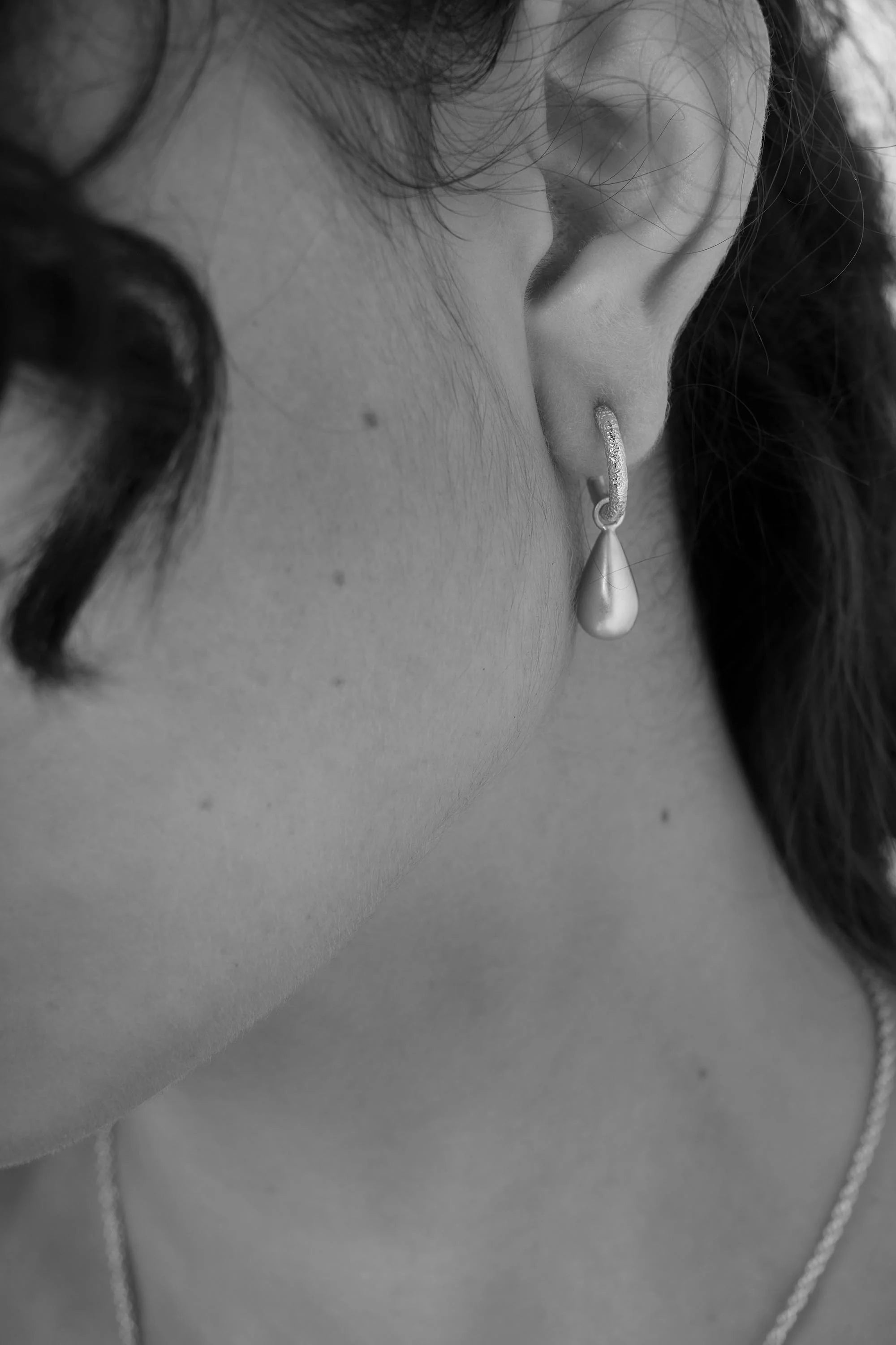 Pebble Earrings Silver