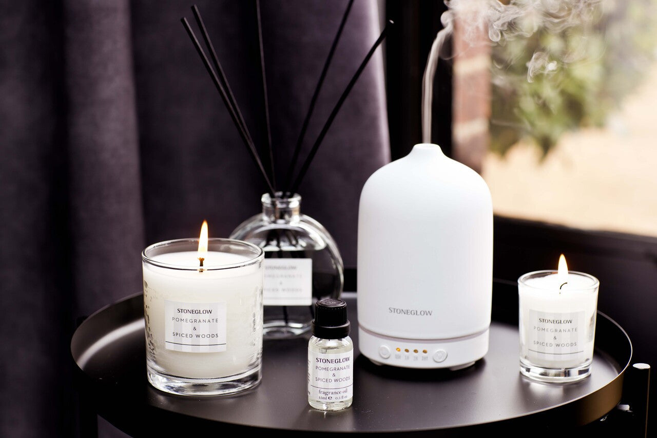 Modern Classics Pomegranate & Spiced Woods Boxed Tumbler Candle