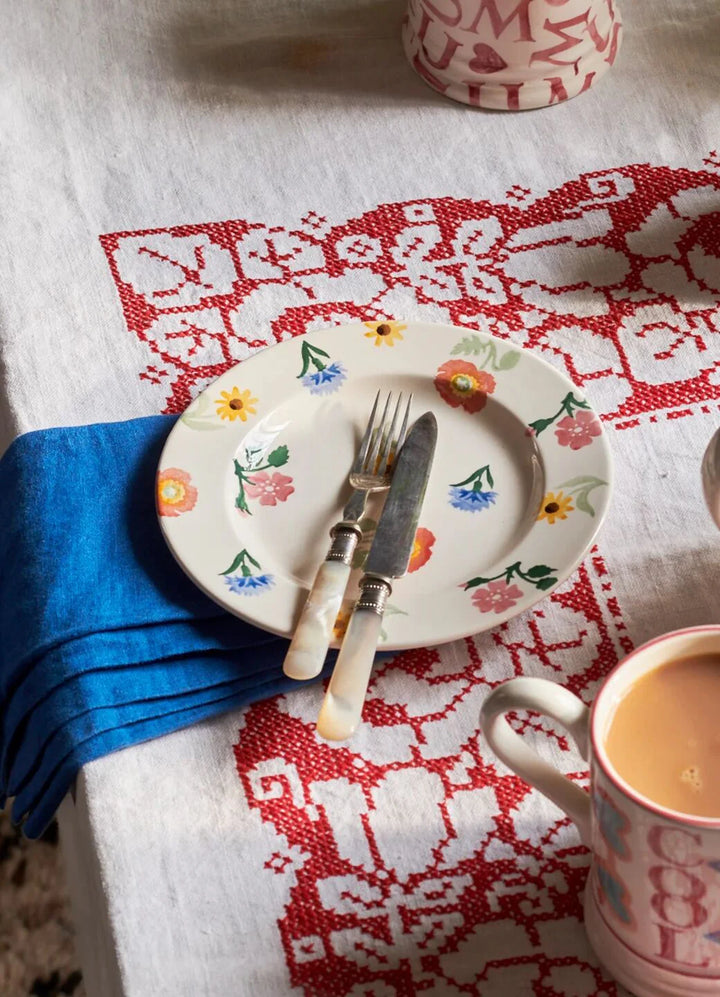 Poppies &amp; Pinks Small Side 6.5 Inch Plate