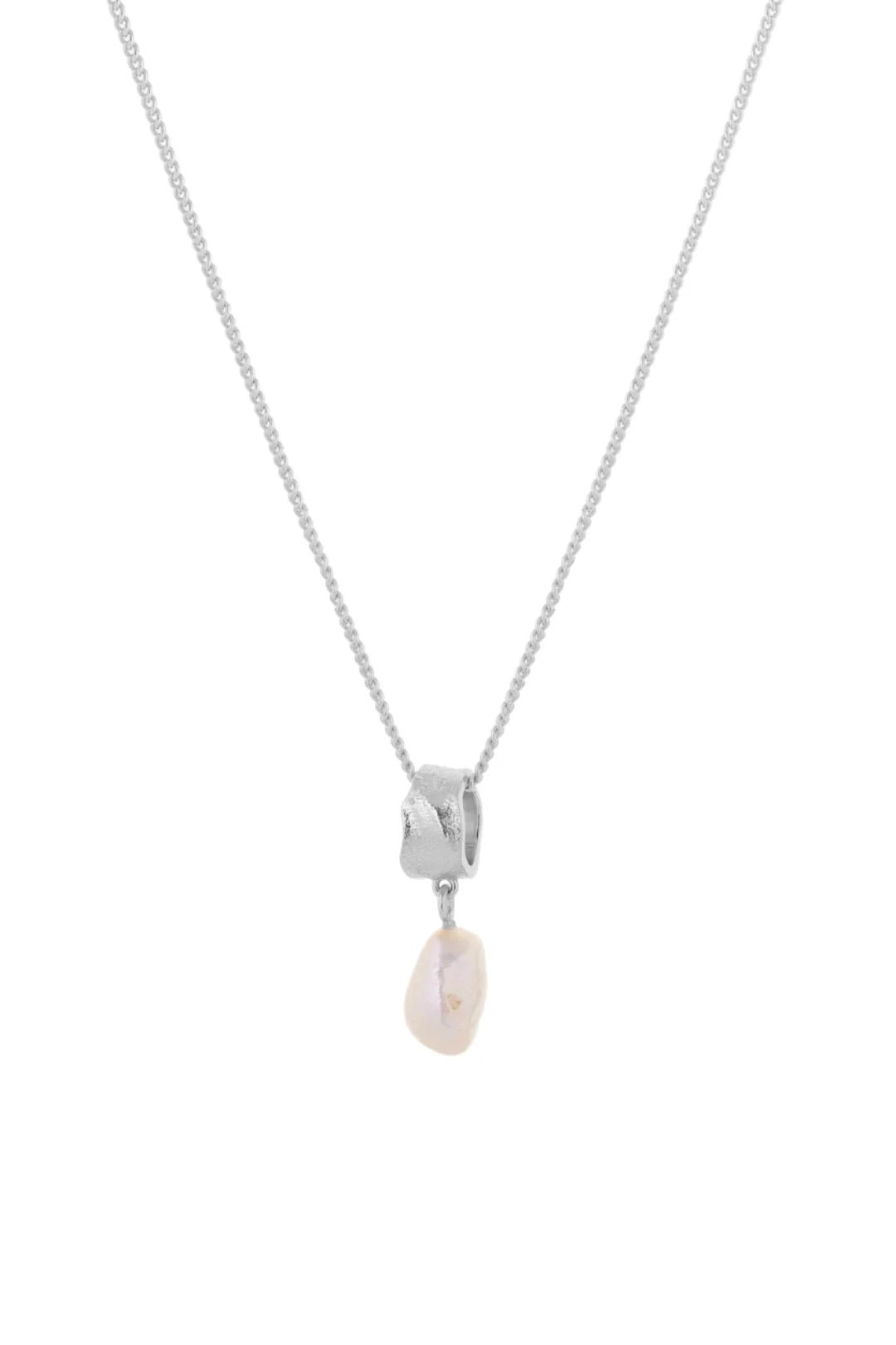 Freshwater Pearl Necklace Silver