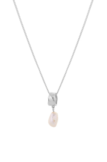 Freshwater Pearl Necklace - Silver