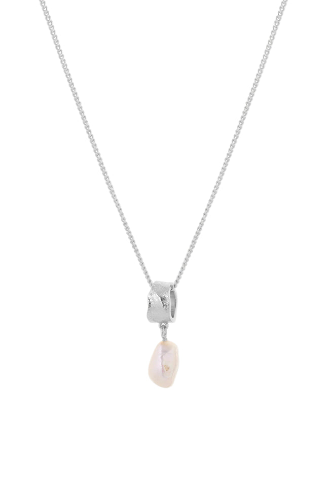 Freshwater Pearl Necklace - Silver