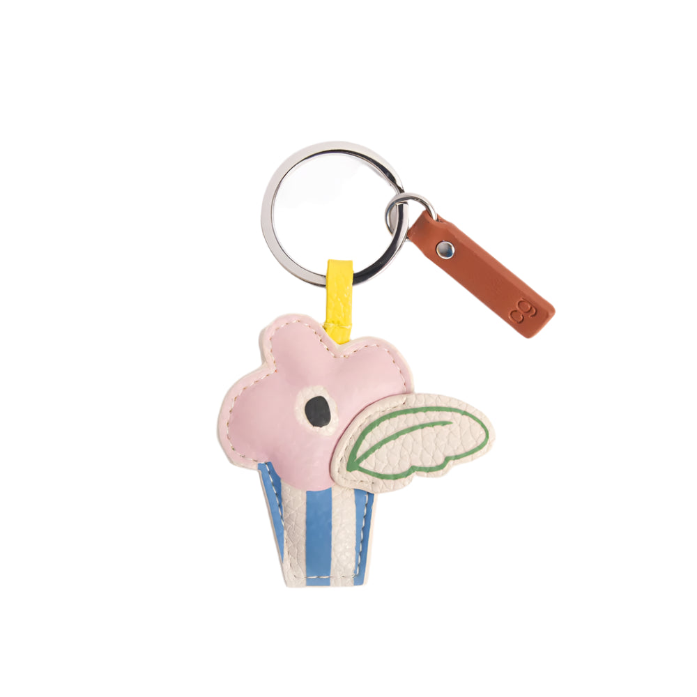 Flower In Vase Keyring