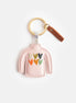 Hearts Pink Cosy Jumper Novelty Keyring