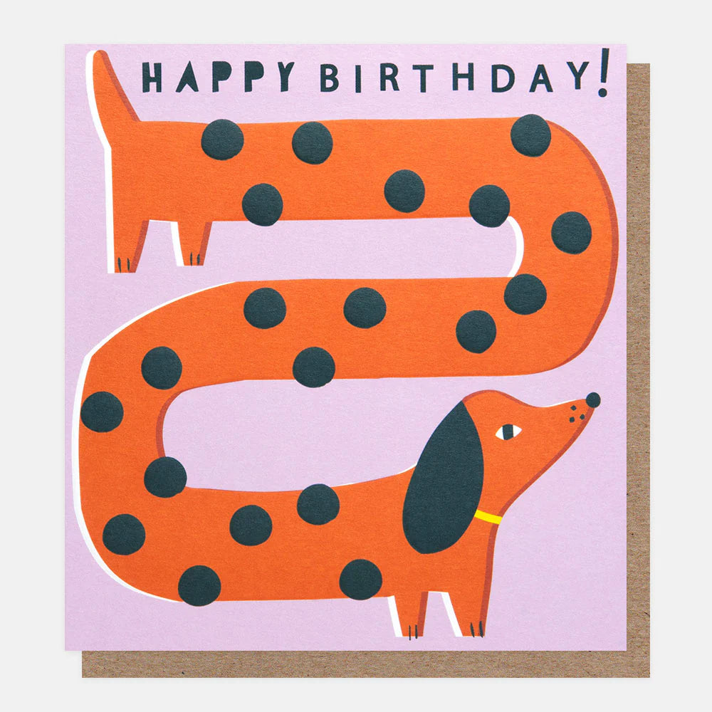 Happy Birthday Spotty Sausage Dog