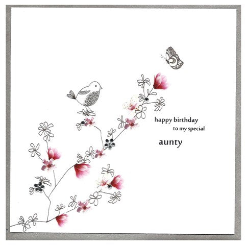 Aunty Birthday Card