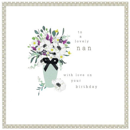 to a lovely nan vase