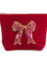 Pink Bow Small Pouch