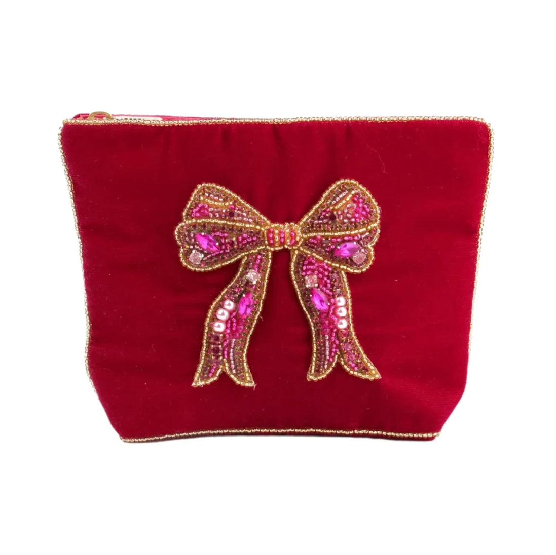 Pink Bow Small Pouch