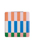 Multi Stripe Square Pocket Mirror
