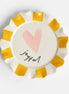 Joyful Pink Heart Plate
