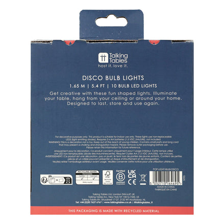 Retro Disco Bulb LED Lights - 1.65m