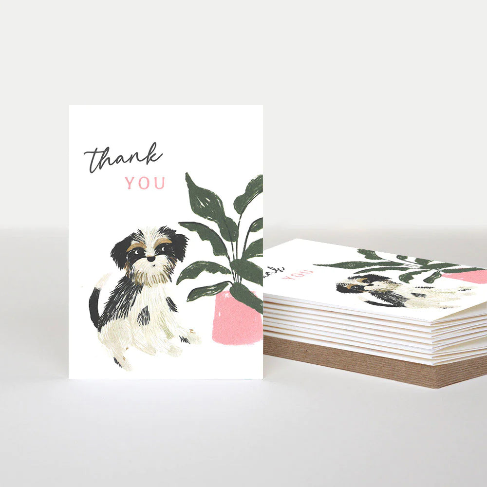 Thank You Dog and Plant (pack of 10)