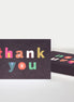 Bold Text Thank You Cards Pack of 10