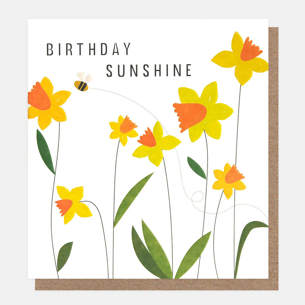 Birthday Sunshine with Daffodils Card