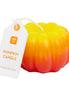 Halloween Yellow Ombre Pumpkin Shaped Candle