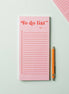 To Do List Pad | Pink & Red