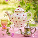 Pink Hearts 4 Mug Teapot Boxed