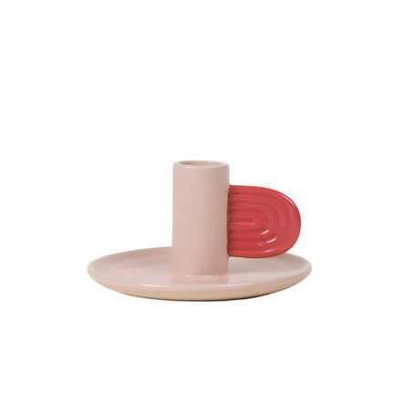 Pink/Red Candle Holder
