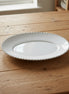 Pearl White Oval Platter 34cm
