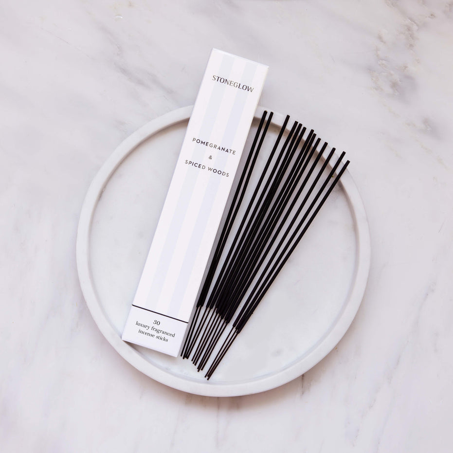 Modern Classics Pomegranate & Spiced Woods Incense Sticks – Pack of 30