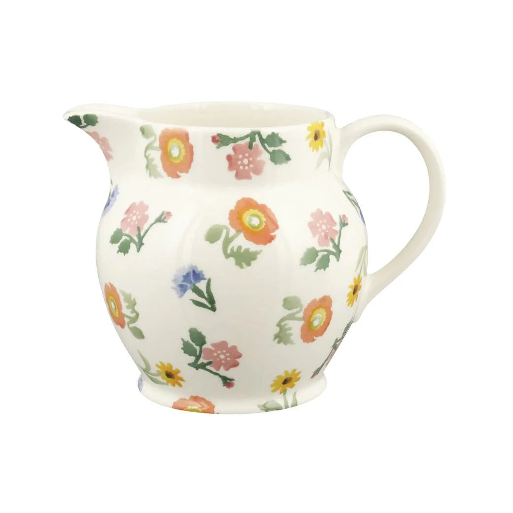 Poppies &amp; Pinks 1 1/2 Pint Jug