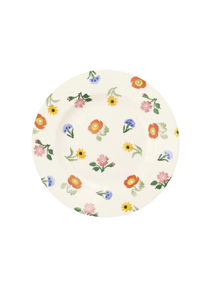Poppies &amp; Pinks Medium 8.5 Ich Dinner Plate