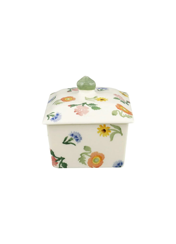 Poppies &amp; Pinks Small Butter Dish