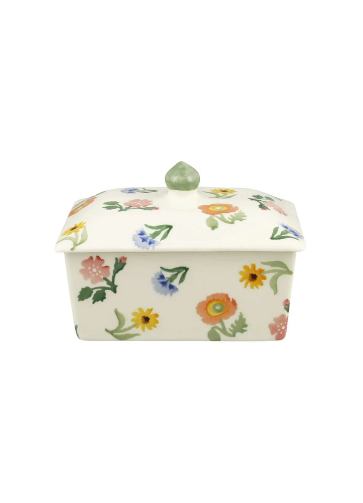 Poppies &amp; Pinks Small Butter Dish