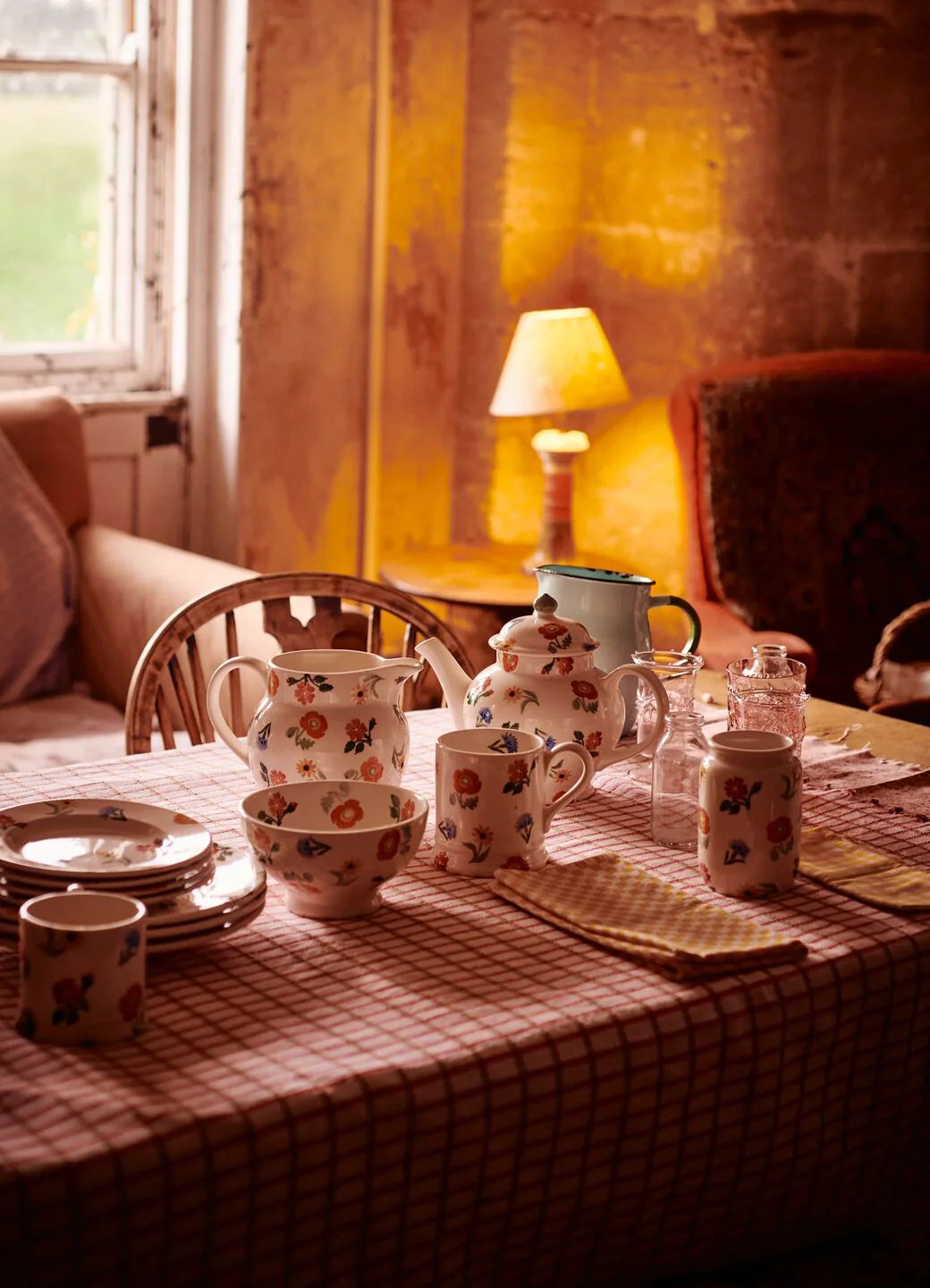 Poppies &amp; Pinks French Bowl